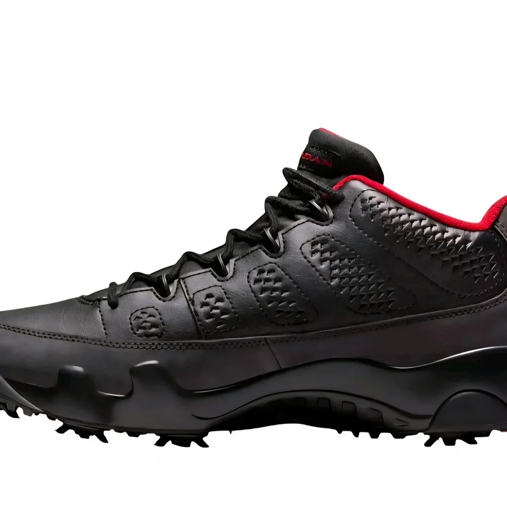 Nike Air Jordan 9 Golf Retro Black Charcoal True Red Mens FJ5934-002 Size 7.5